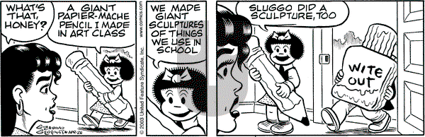 Nancy on Monday April 28, 2003 Comic Strip