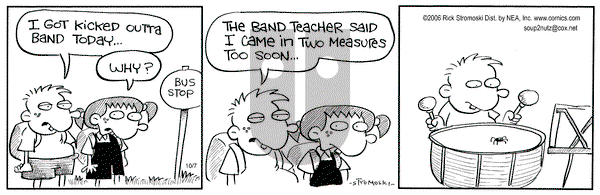 Soup to Nutz - Old on Saturday October 7, 2006 Comic Strip