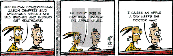 La Cucaracha on Saturday March 25, 2017 Comic Strip