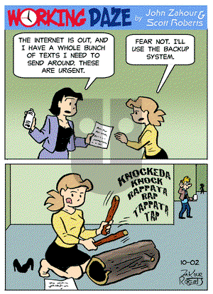 Working Daze - Wednesday October 2, 2024 Comic Strip