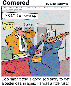 Cornered on Saturday April 9, 2016 Comic Strip