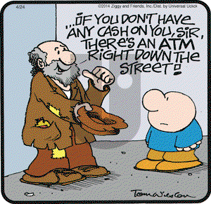 Ziggy on Thursday April 24, 2014 Comic Strip