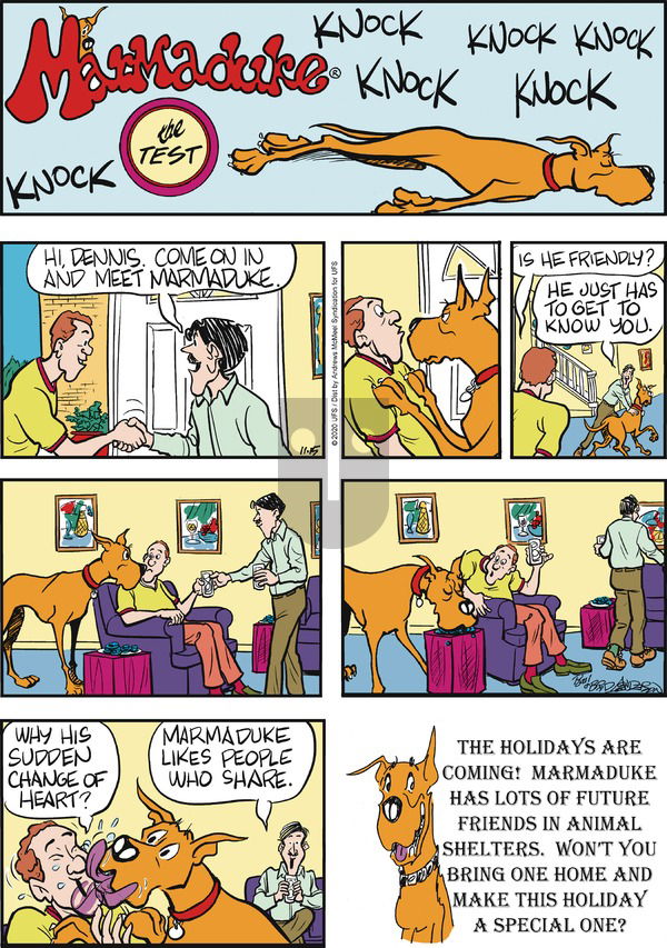 Marmaduke on Sunday November 15, 2020 Comic Strip