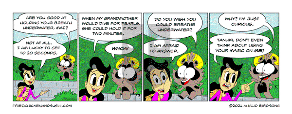Little Fried Chicken and Sushi - Monday June 7, 2021 Comic Strip
