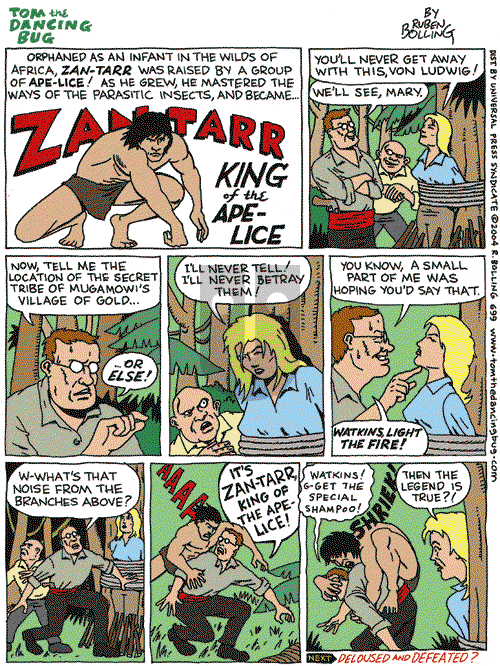 Tom the Dancing Bug on Saturday May 15, 2004 Comic Strip