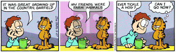 Garfield on Thursday May 27, 1993 Comic Strip
