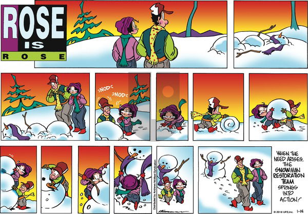 Rose is Rose on Sunday January 14, 2018 Comic Strip