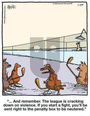 In the Bleachers on Thursday January 24, 2008 Comic Strip