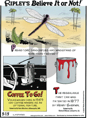 Ripley's Believe It or Not on Thursday May 15, 2025 Comic Strip