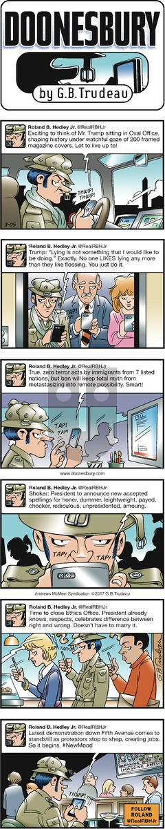 Doonesbury on Sunday March 5, 2017 Comic Strip