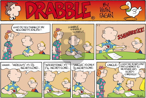 Drabble on Sunday March 2, 2008 Comic Strip