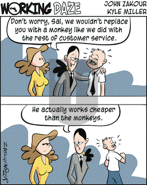 Working Daze on Tuesday July 6, 2004 Comic Strip