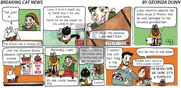 Breaking Cat News on Sunday October 6, 2019 Comic Strip