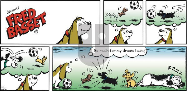 Fred Basset on Sunday July 21, 2019 Comic Strip