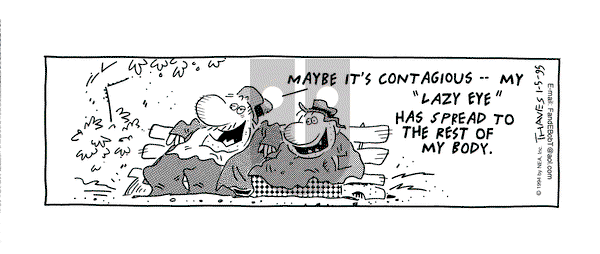 Frank and Ernest on Thursday January 5, 1995 Comic Strip