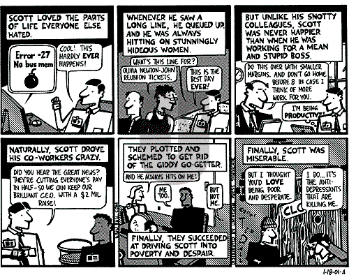 Ted Rall on Thursday January 18, 2001 Comic Strip