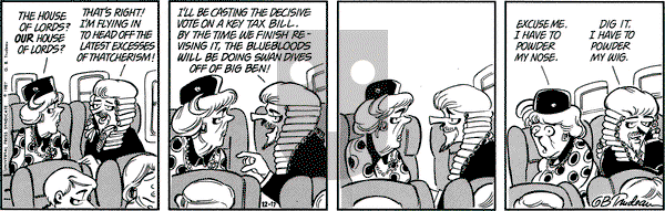 Doonesbury on Thursday December 17, 1987 Comic Strip