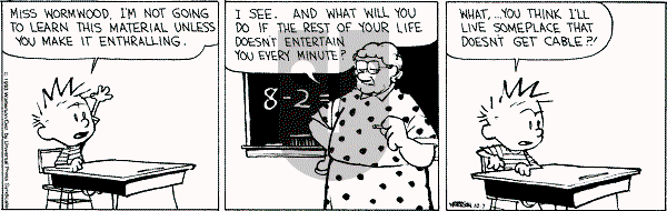 Calvin and Hobbes - Thursday October 7, 1993 Comic Strip