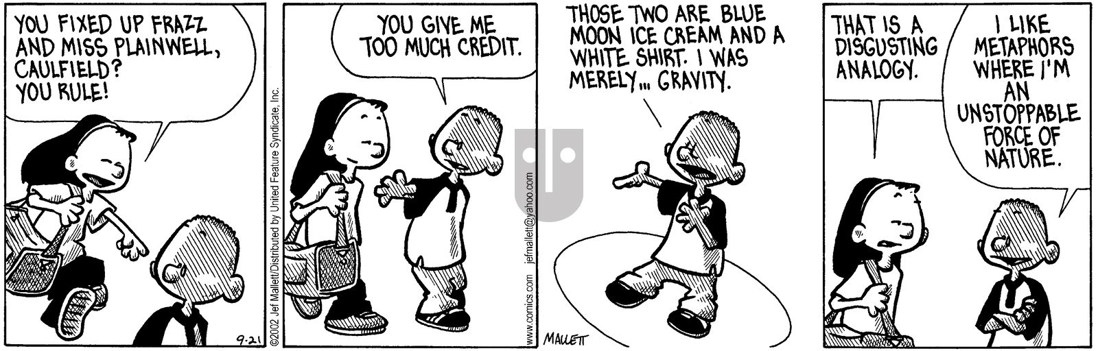 Frazz - Saturday September 21, 2002 Comic Strip