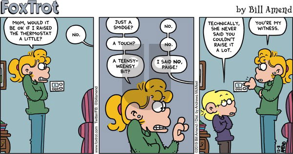 FoxTrot on Sunday December 8, 2019 Comic Strip