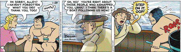 Alley Oop on Wednesday January 28, 2015 Comic Strip