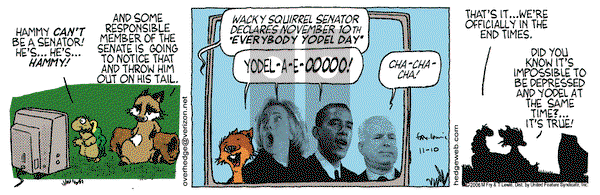 Over the Hedge on Friday November 10, 2006 Comic Strip