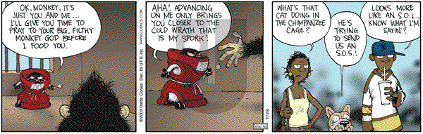 Get Fuzzy on Monday July 28, 2003 Comic Strip