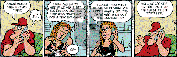 Cleats on Thursday August 14, 2003 Comic Strip