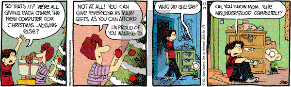 The Buckets on Saturday December 17, 2011 Comic Strip