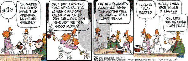 Non Sequitur on Monday September 7, 2015 Comic Strip