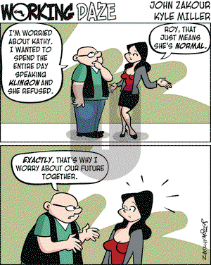 Working Daze on Friday January 18, 2008 Comic Strip