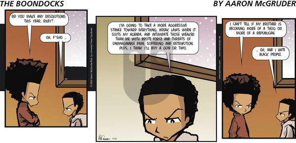 The Boondocks on Monday July 21, 2003 Comic Strip