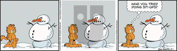 Garfield on Thursday February 1, 2018 Comic Strip