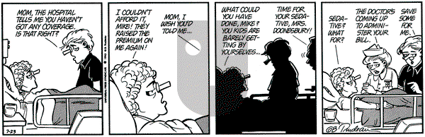 Doonesbury on Friday July 23, 1993 Comic Strip