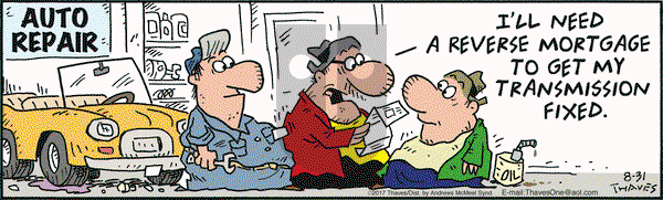 Frank and Ernest on Thursday August 31, 2017 Comic Strip