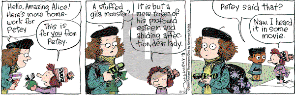 Cul de Sac on Friday February 12, 2010 Comic Strip