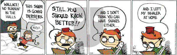 Wallace the Brave on Thursday December 6, 2018 Comic Strip