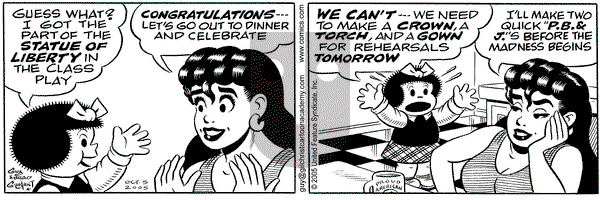 Nancy on Wednesday October 5, 2005 Comic Strip
