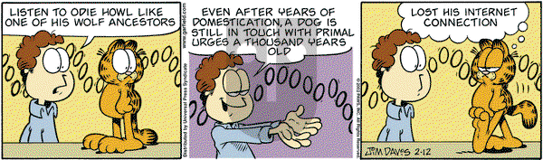 Garfield on Tuesday February 12, 2002 Comic Strip