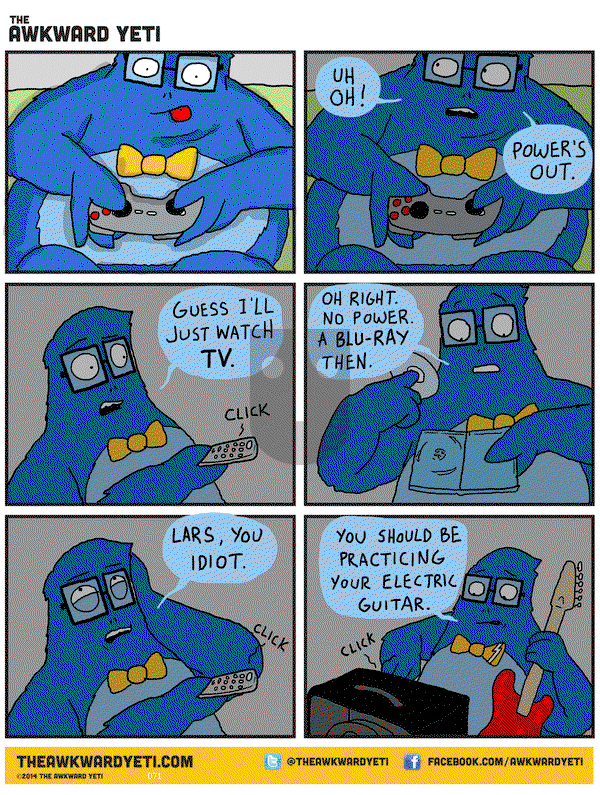 The Awkward Yeti on Friday December 12, 2014 Comic Strip