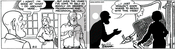 Alley Oop on Friday August 2, 2002 Comic Strip