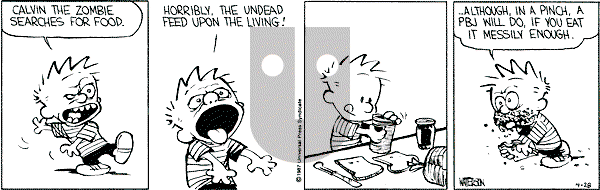 Calvin and Hobbes - Tuesday April 28, 1987 Comic Strip