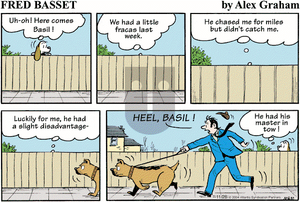 Fred Basset on Sunday November 28, 2004 Comic Strip