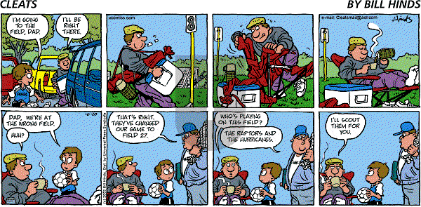 Cleats - Sunday October 20, 2002 Comic Strip