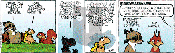 Over the Hedge on Wednesday August 31, 2016 Comic Strip