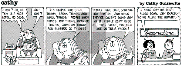 Cathy Classics on Saturday June 22, 1996 Comic Strip
