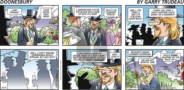 Doonesbury on Sunday October 11, 2015 Comic Strip