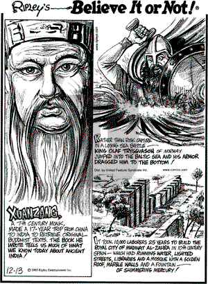 Ripley's Believe It or Not on Tuesday December 13, 2005 Comic Strip
