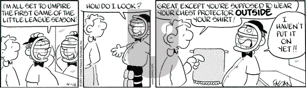 Drabble on Monday April 16, 2001 Comic Strip