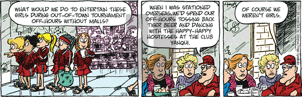 Cleats on Saturday December 15, 2001 Comic Strip